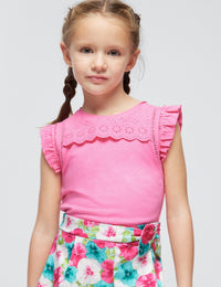 Blusa perfurada Camélia (Rosa)  para Menina - Mayoral