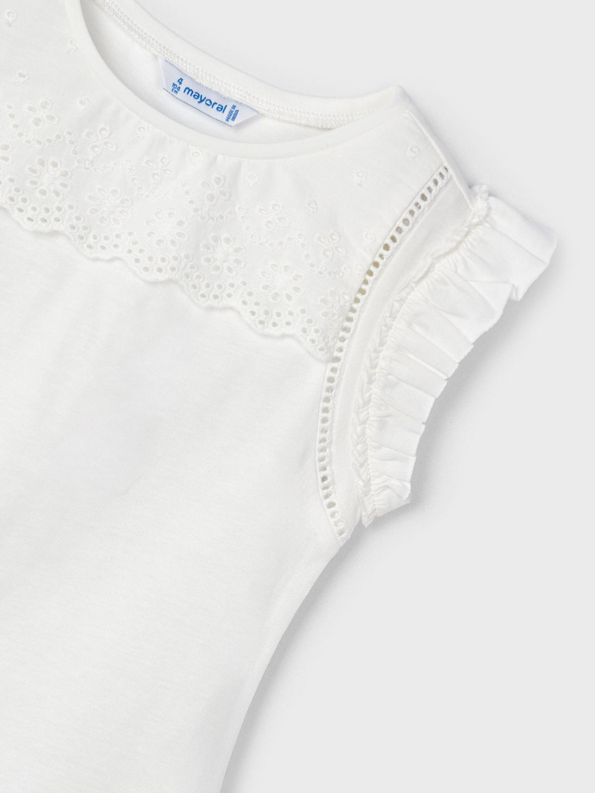 Blusa perfurada Crú (Creme / Pérola)  para Menina - Mayoral