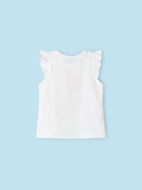 Camiseta alças Crú (Creme / Pérola)  para Menina - Mayoral