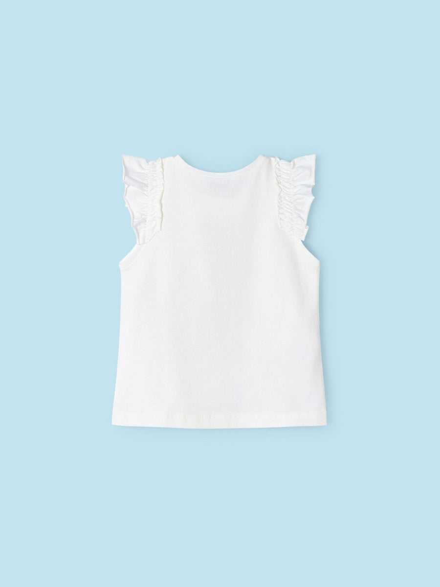 Camiseta alças Crú (Creme / Pérola)  para Menina - Mayoral