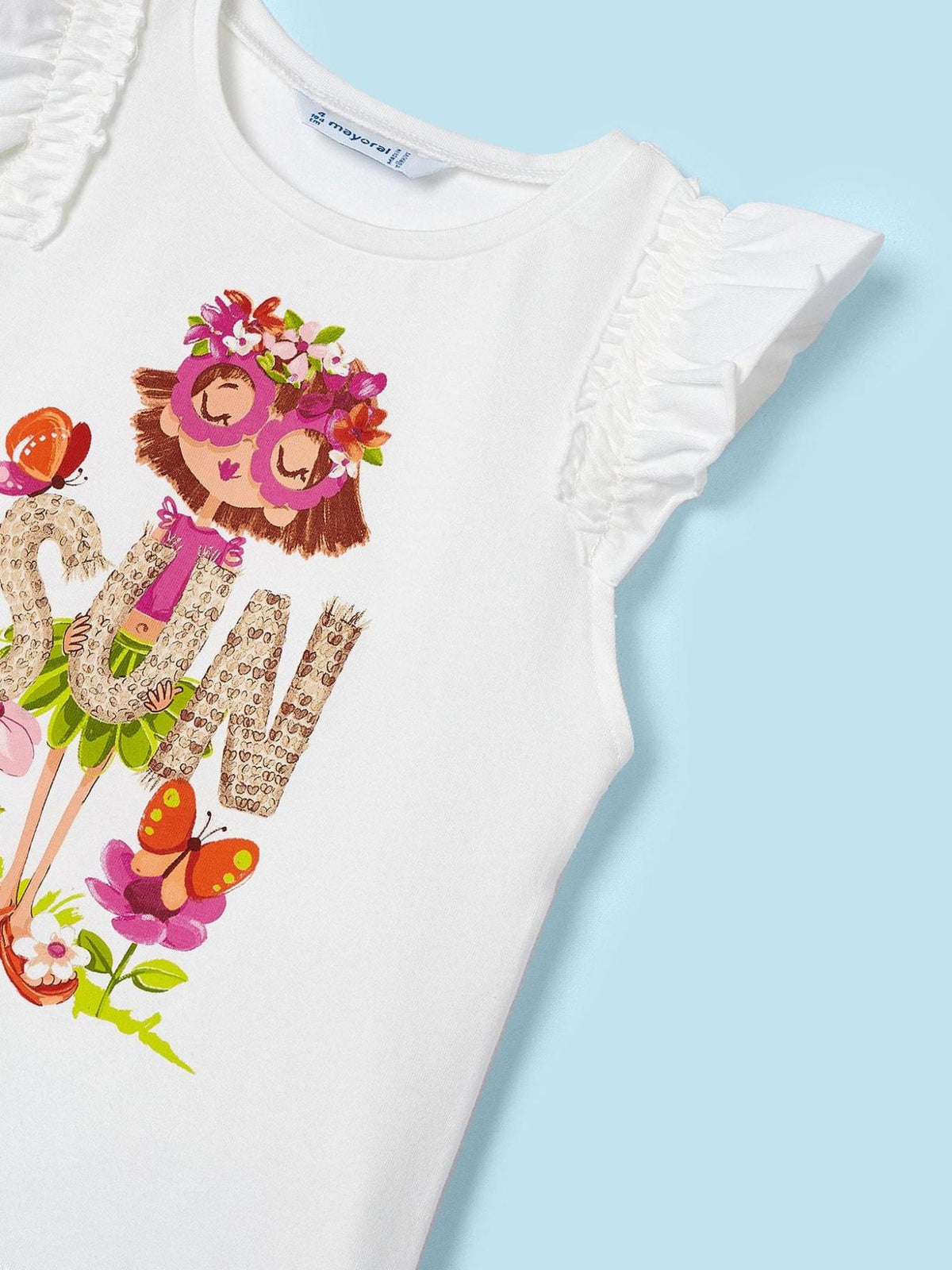 Camiseta alças Crú (Creme / Pérola)  para Menina - Mayoral