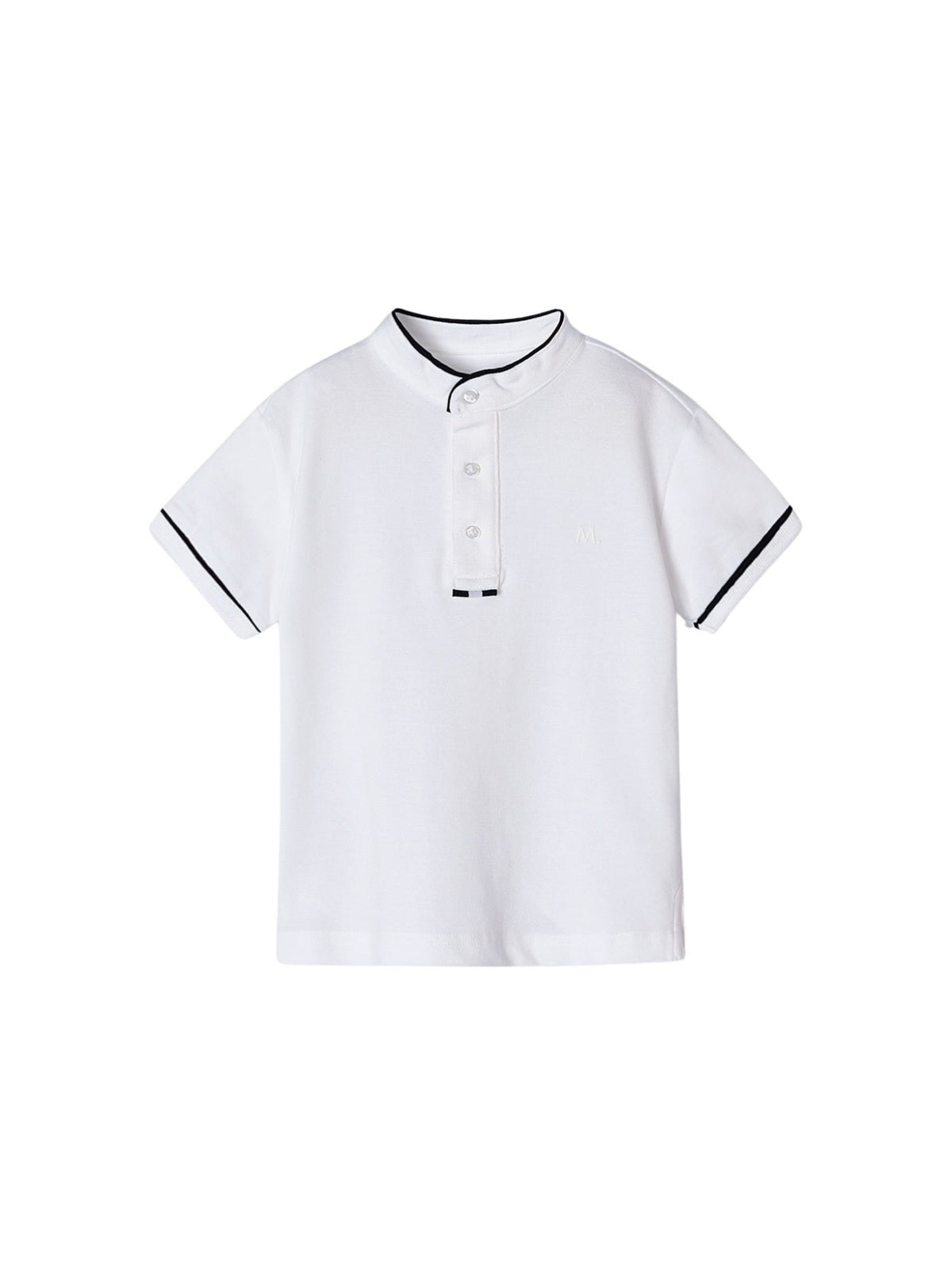 Polo m/curta gola mao Branco (Branco)  para Menino - Mayoral