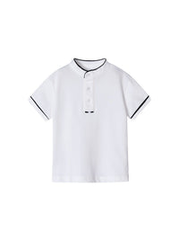 Polo m/curta gola mao Branco (Branco)  para Menino - Mayoral