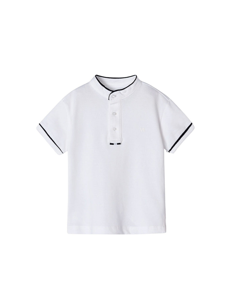 Polo m/curta gola mao Branco (Branco)  para Menino - Mayoral