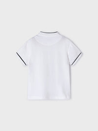Polo m/curta gola mao Branco (Branco)  para Menino - Mayoral