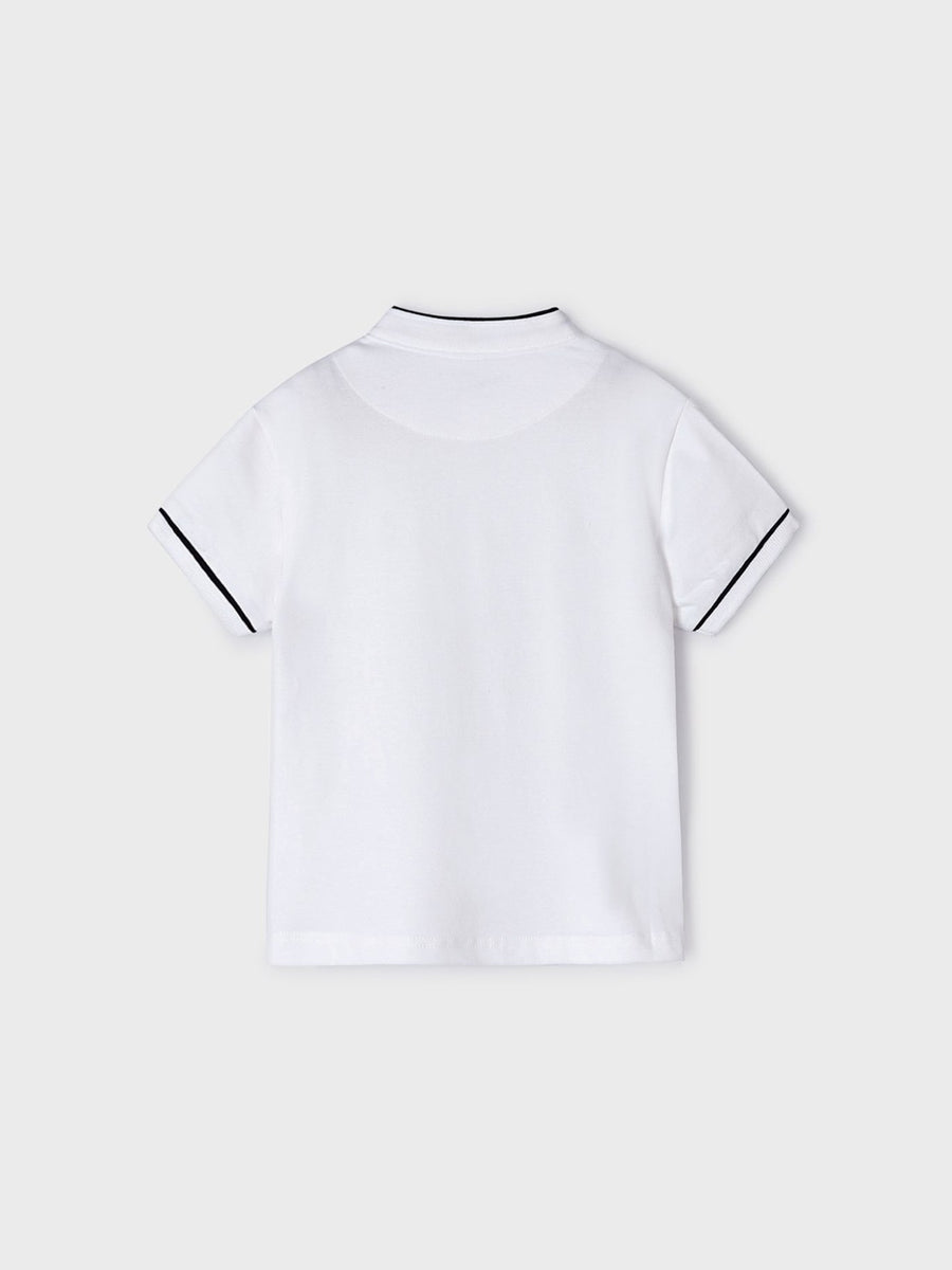 Polo m/curta gola mao Branco (Branco)  para Menino - Mayoral