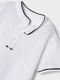Polo m/curta gola mao Branco (Branco)  para Menino - Mayoral