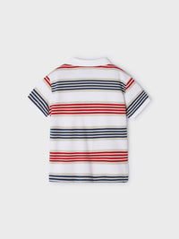 Polo m/curta riscas Melancia (Vermelho)  para Menino - Mayoral