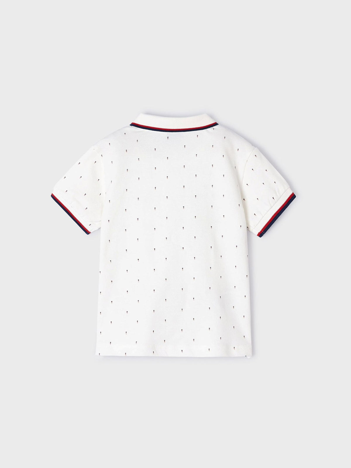 Polo m/curta micro estampado Nata (Creme / Pérola)  para Menino - Mayoral