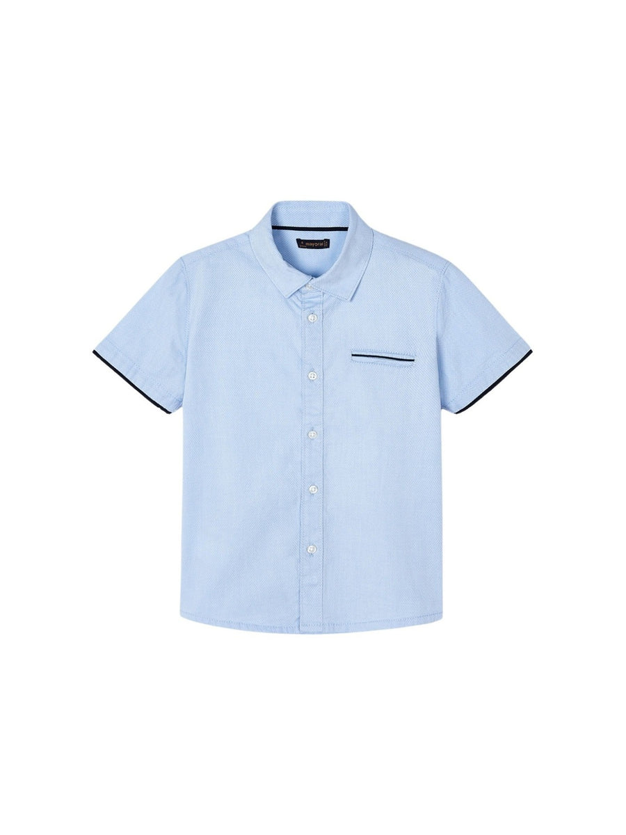 Camisa m/comp. suiting Celeste (Celeste)  para Menino - Mayoral