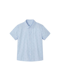 Camisa m/curta micro estampad Celeste (Celeste)  para Menino - Mayoral