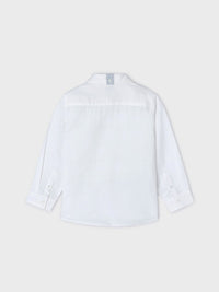 Camisa m/comp. linho suiting Branco (Branco)  para Menino - Mayoral