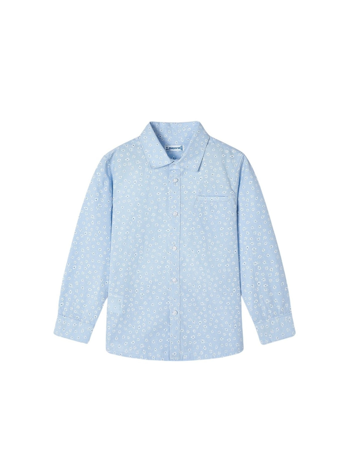 Camisa m/comp. estampada Celeste (Celeste)  para Menino - Mayoral