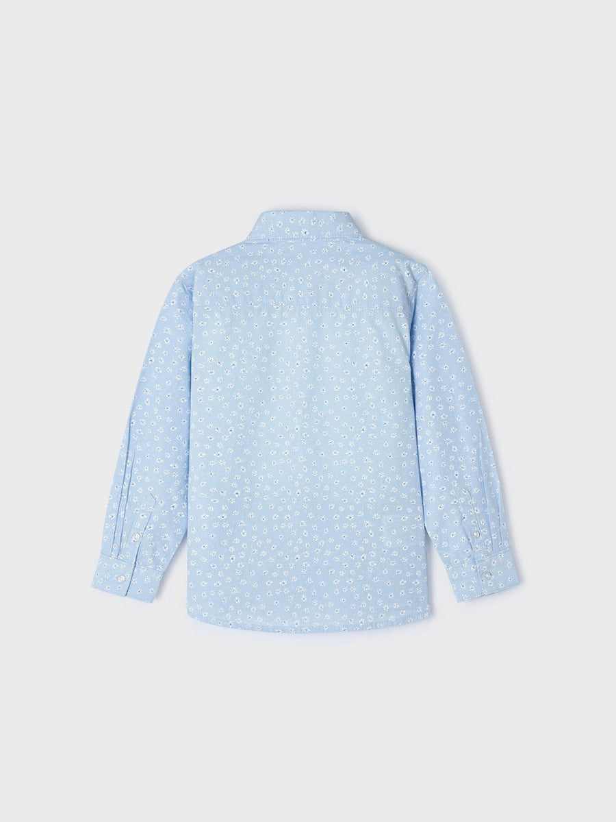 Camisa m/comp. estampada Celeste (Celeste)  para Menino - Mayoral