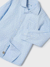 Camisa m/comp. estampada Celeste (Celeste)  para Menino - Mayoral