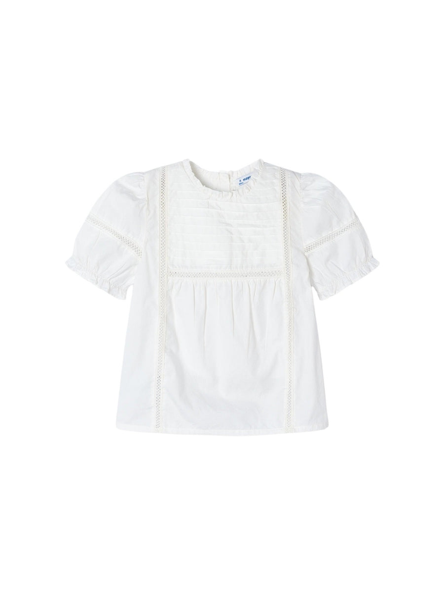 Túnica popelin Crú (Creme / Pérola)  para Menina - Mayoral