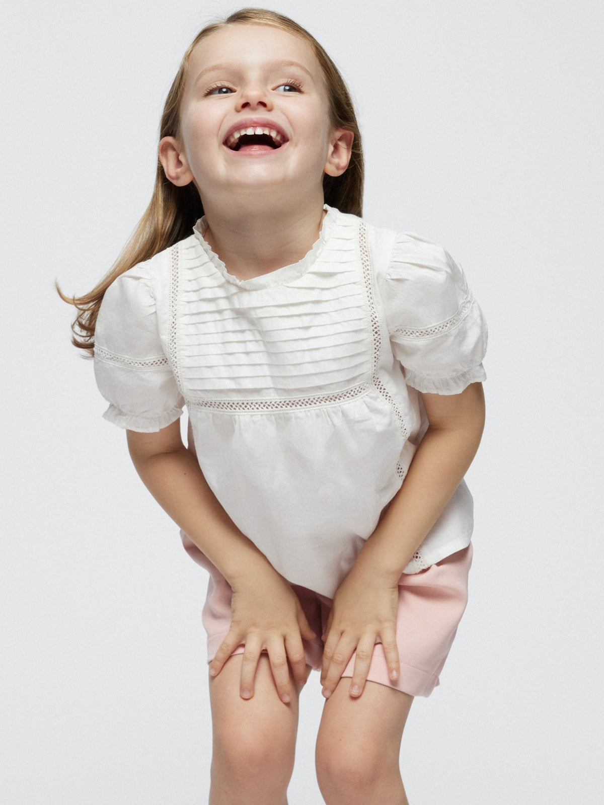 Túnica popelin Crú (Creme / Pérola)  para Menina - Mayoral