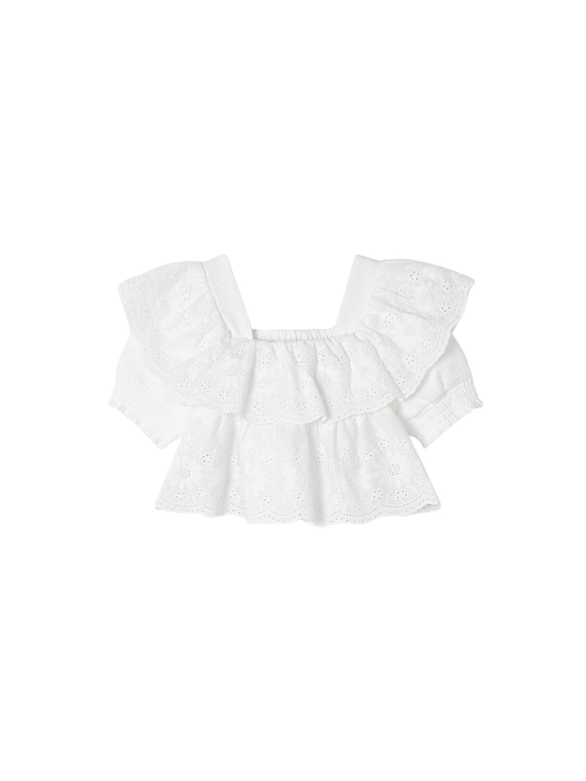 Túnica bordados Branco (Branco)  para Menina - Mayoral