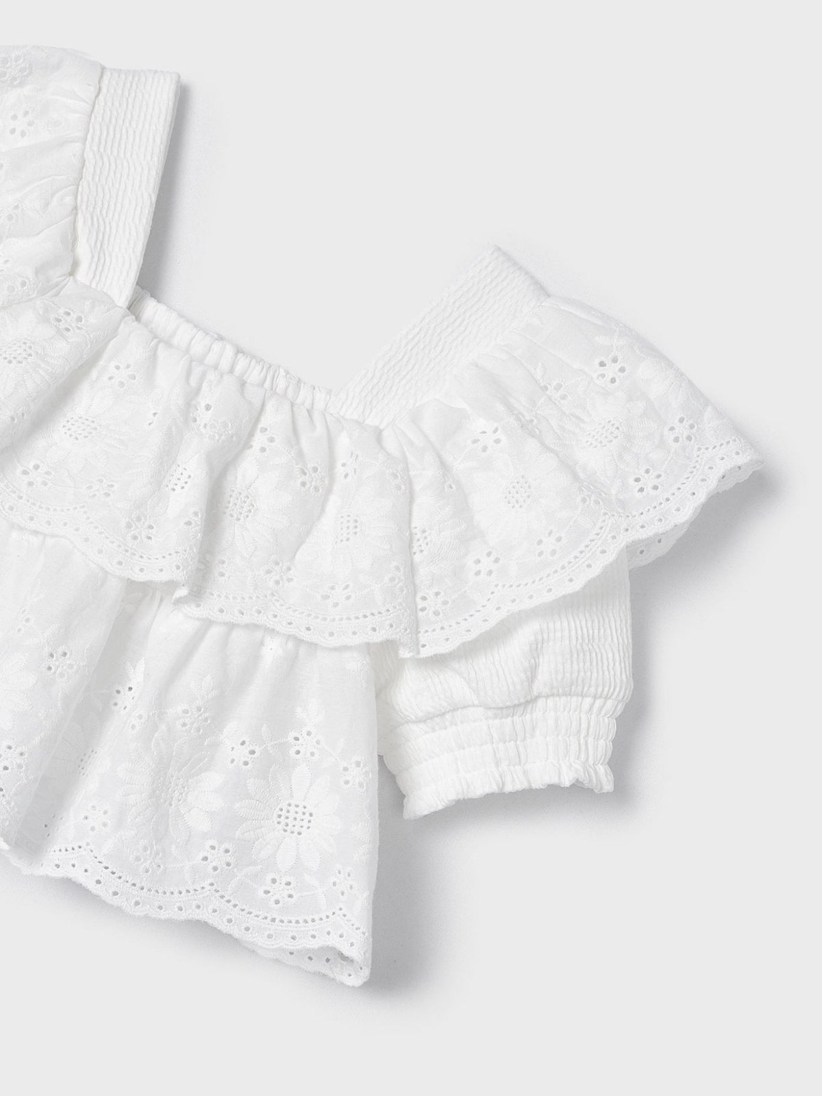 Túnica bordados Branco (Branco)  para Menina - Mayoral