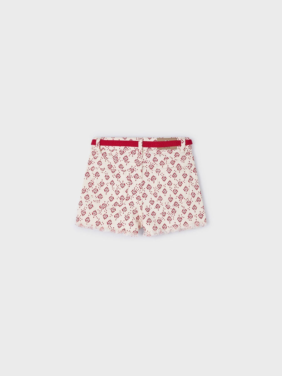 Calção saja estampado Grão bico (Creme / Pérola)  para Menina - Mayoral