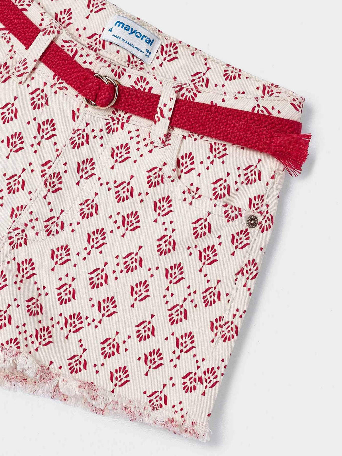 Calção saja estampado Grão bico (Creme / Pérola)  para Menina - Mayoral