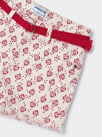 Calção saja estampado Grão bico (Creme / Pérola)  para Menina - Mayoral