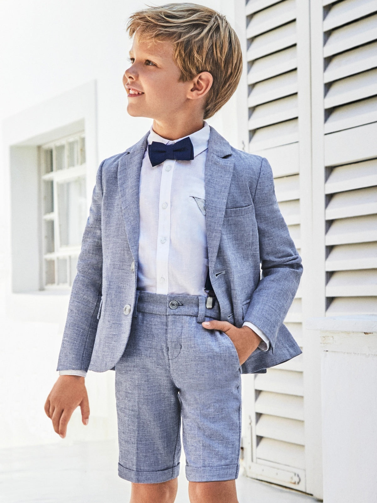 Calção linho suiting Azul (Azul)  para Menino - Mayoral