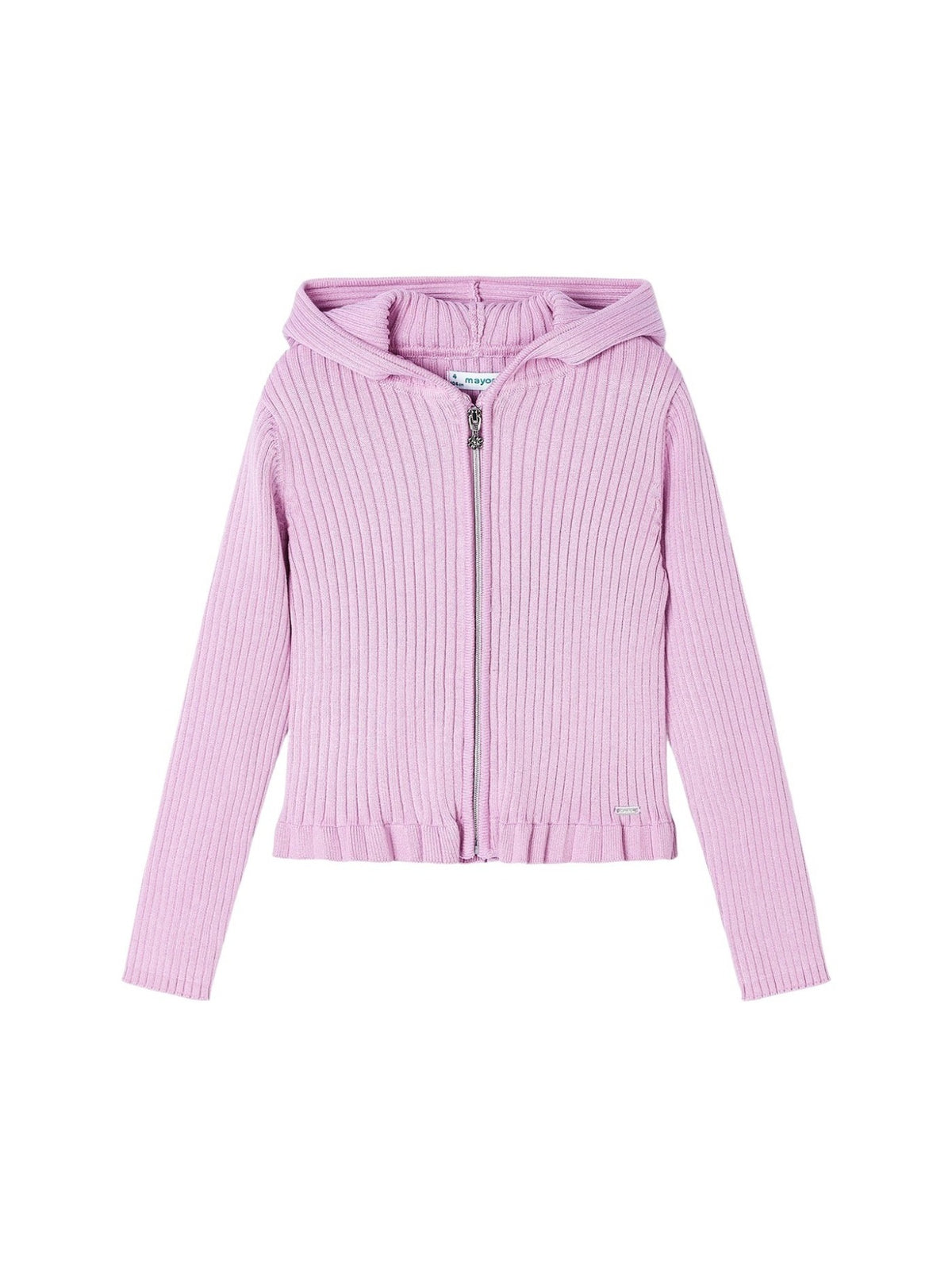 Casaco tricot canelado Rosa malva (Lilás)  para Menina - Mayoral