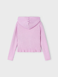 Casaco tricot canelado Rosa malva (Lilás)  para Menina - Mayoral