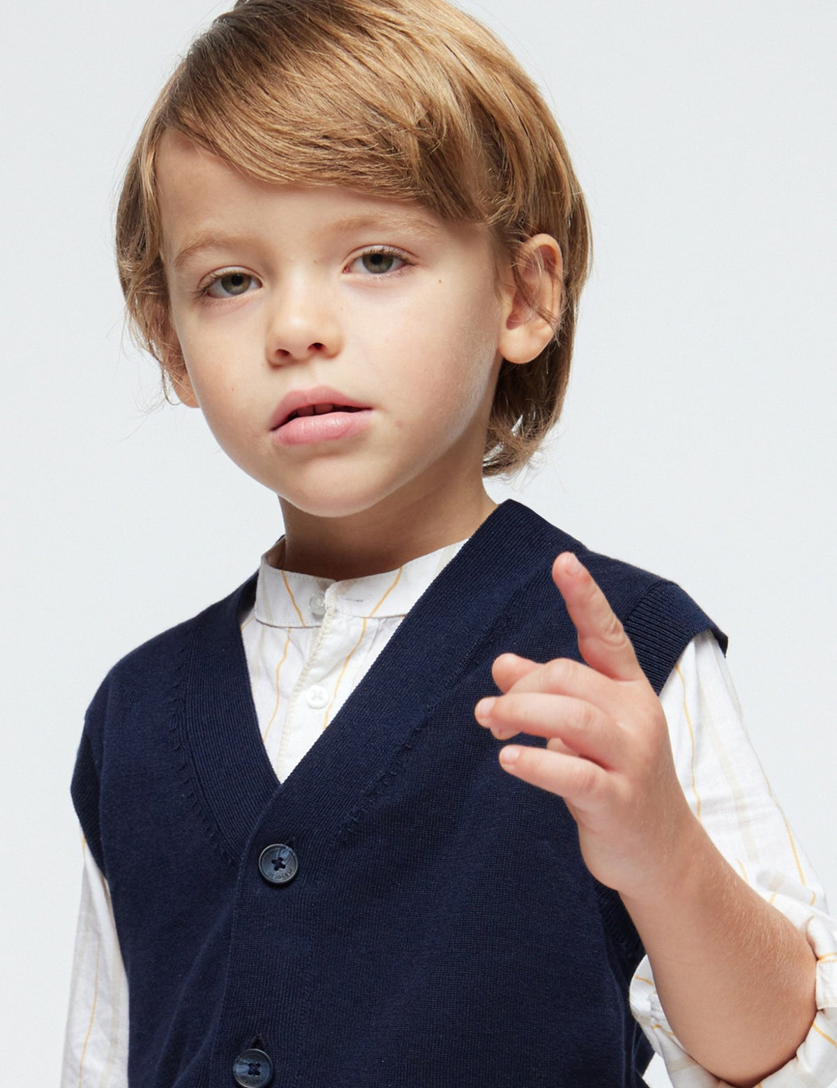 Colete tricot Marinho (Marinho)  para Menino - Mayoral