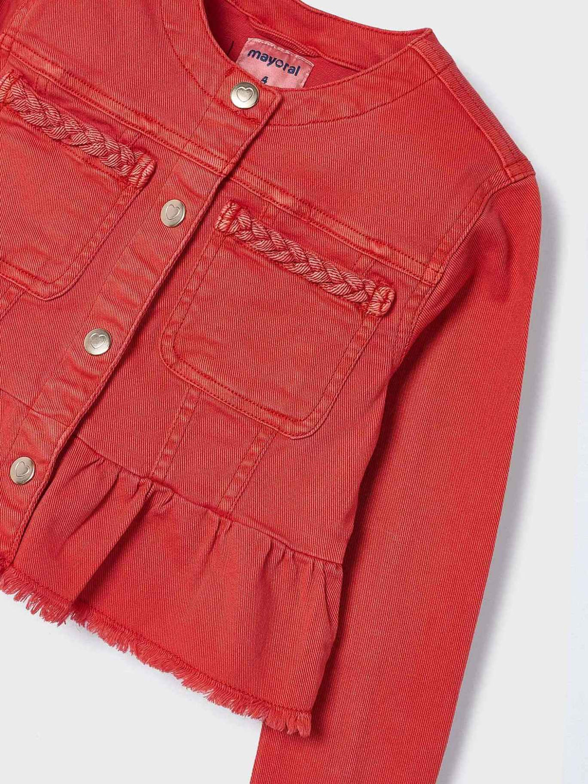 Blusão sarja Granadina (Vermelho)  para Menina - Mayoral