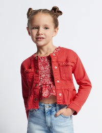 Blusão sarja Granadina (Vermelho)  para Menina - Mayoral
