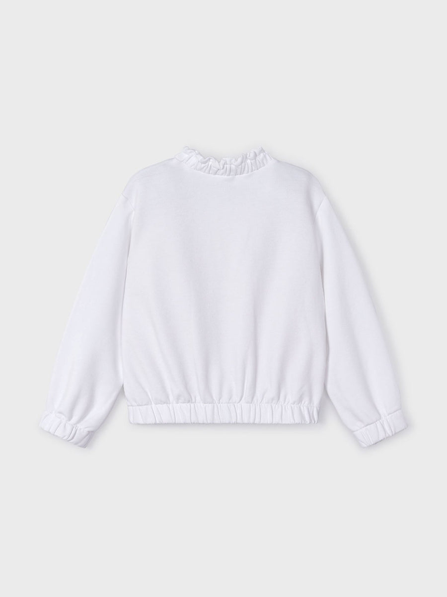 Casaco bolso guipur Branco (Branco)  para Menina - Mayoral
