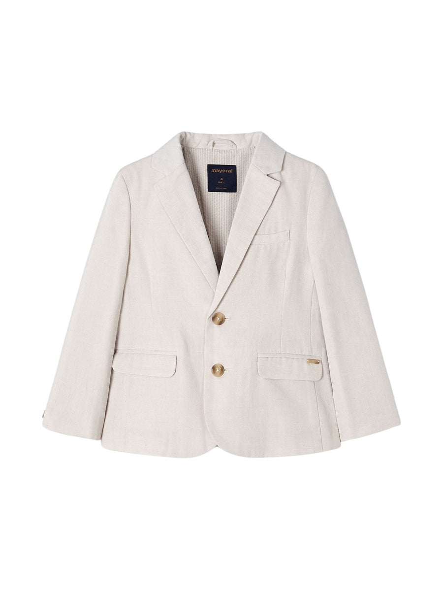 Jaqueta linho suiting Rafia (Bege)  para Menino - Mayoral