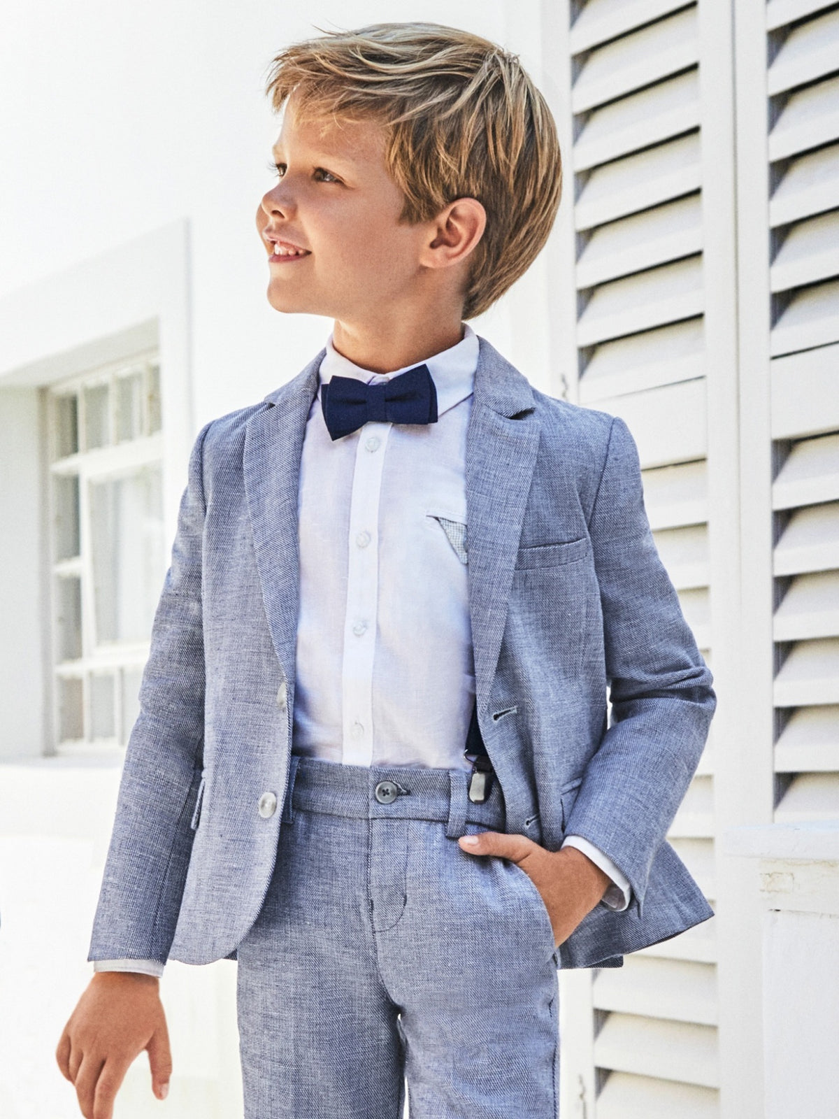 Jaqueta linho suiting Azul (Marinho)  para Menino - Mayoral