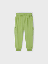 Calça algodão tencel Maçã (Verde Alface)  para Menina - Mayoral