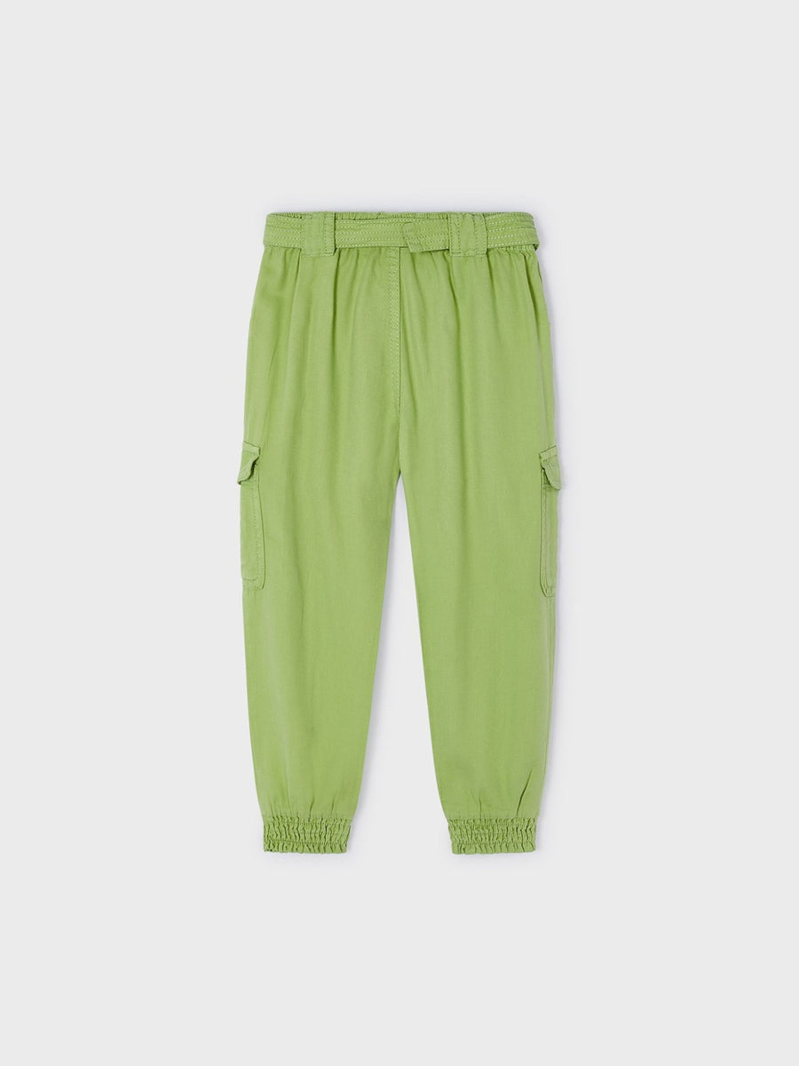 Calça algodão tencel Maçã (Verde Alface)  para Menina - Mayoral