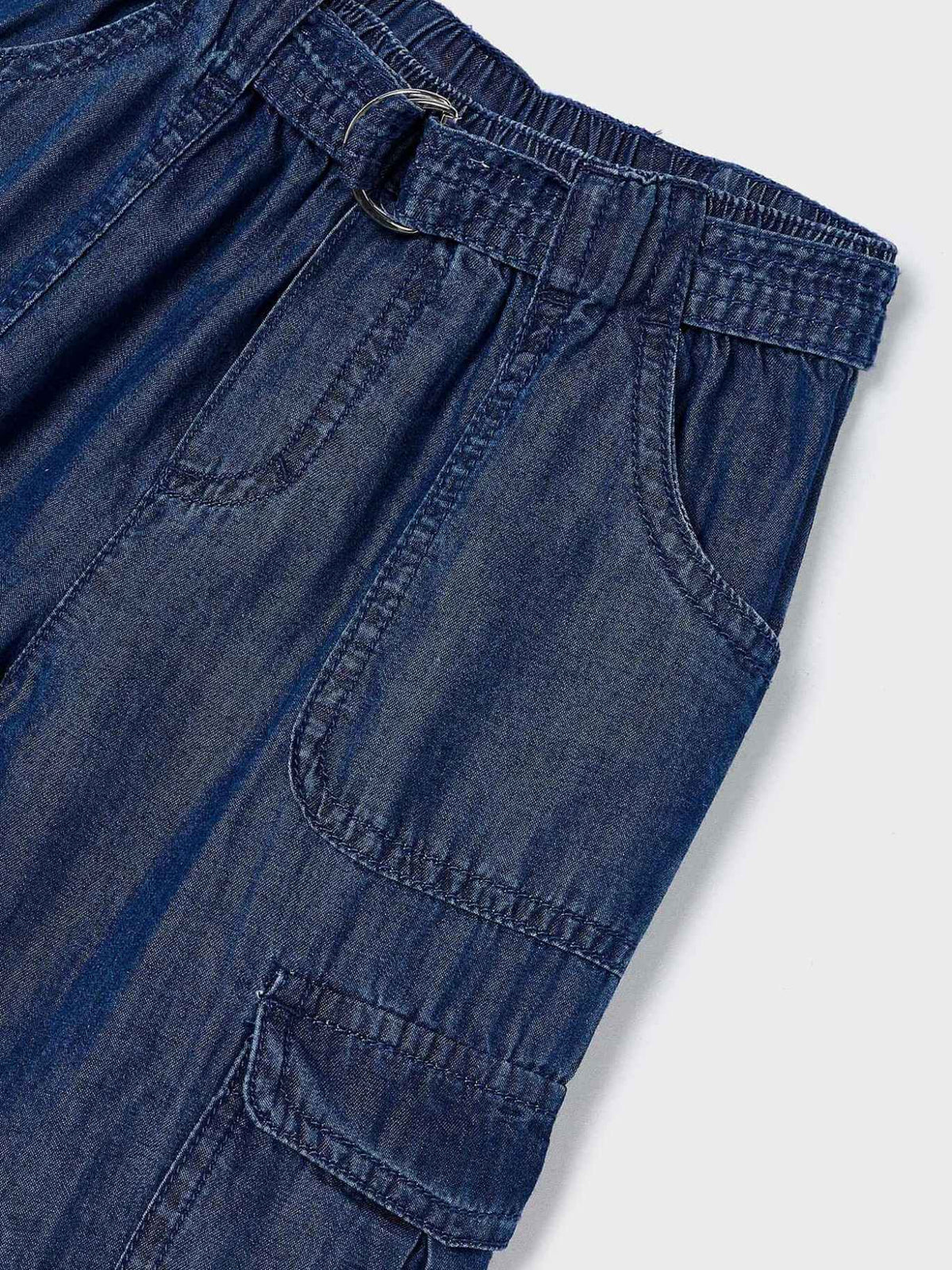 Calça algodão tencel Escuro (Marinho)  para Menina - Mayoral