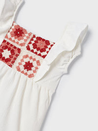 Conj. leggings crochet Granadina (Vermelho)  para Menina - Mayoral