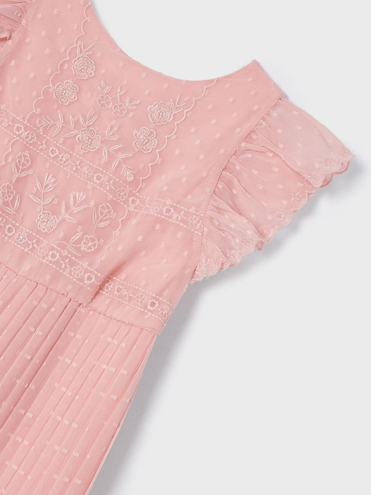 Macacão gase plumeti Nude (Rosa Bébé)  para Menina - Mayoral