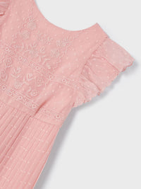 Macacão gase plumeti Nude (Rosa Bébé)  para Menina - Mayoral