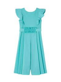 Macacão crepe Azul jade (Turquesa)  para Menina - Mayoral