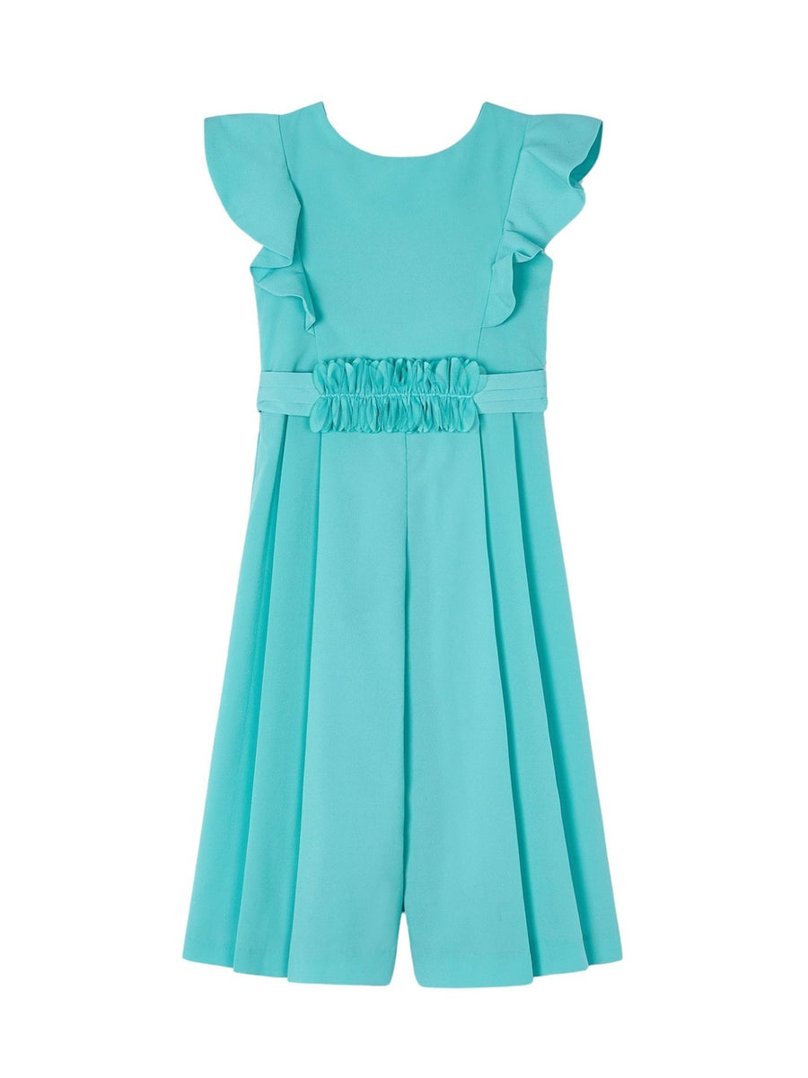 Macacão crepe Azul jade (Turquesa)  para Menina - Mayoral
