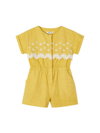 Macacão bordado Mel (Amarelo Ocre)  para Menina - Mayoral