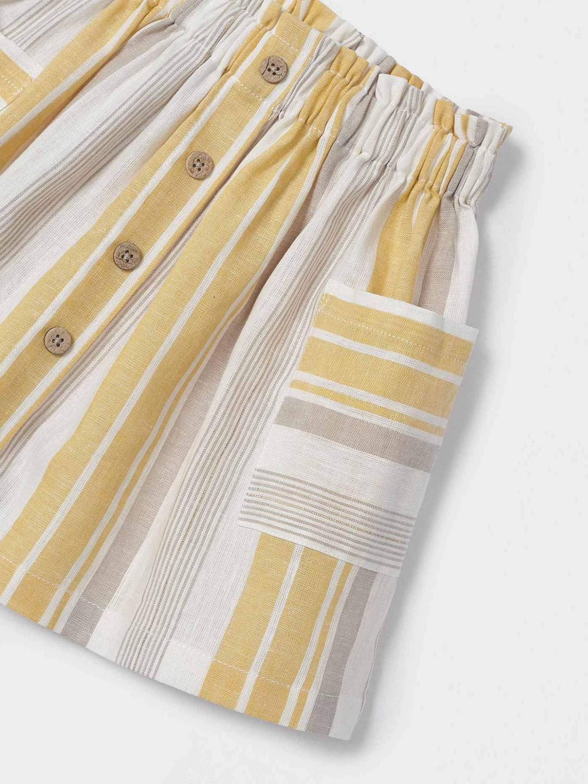 Saia xadrez Mel (Amarelo Ocre)  para Menina - Mayoral