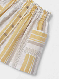 Saia xadrez Mel (Amarelo Ocre)  para Menina - Mayoral