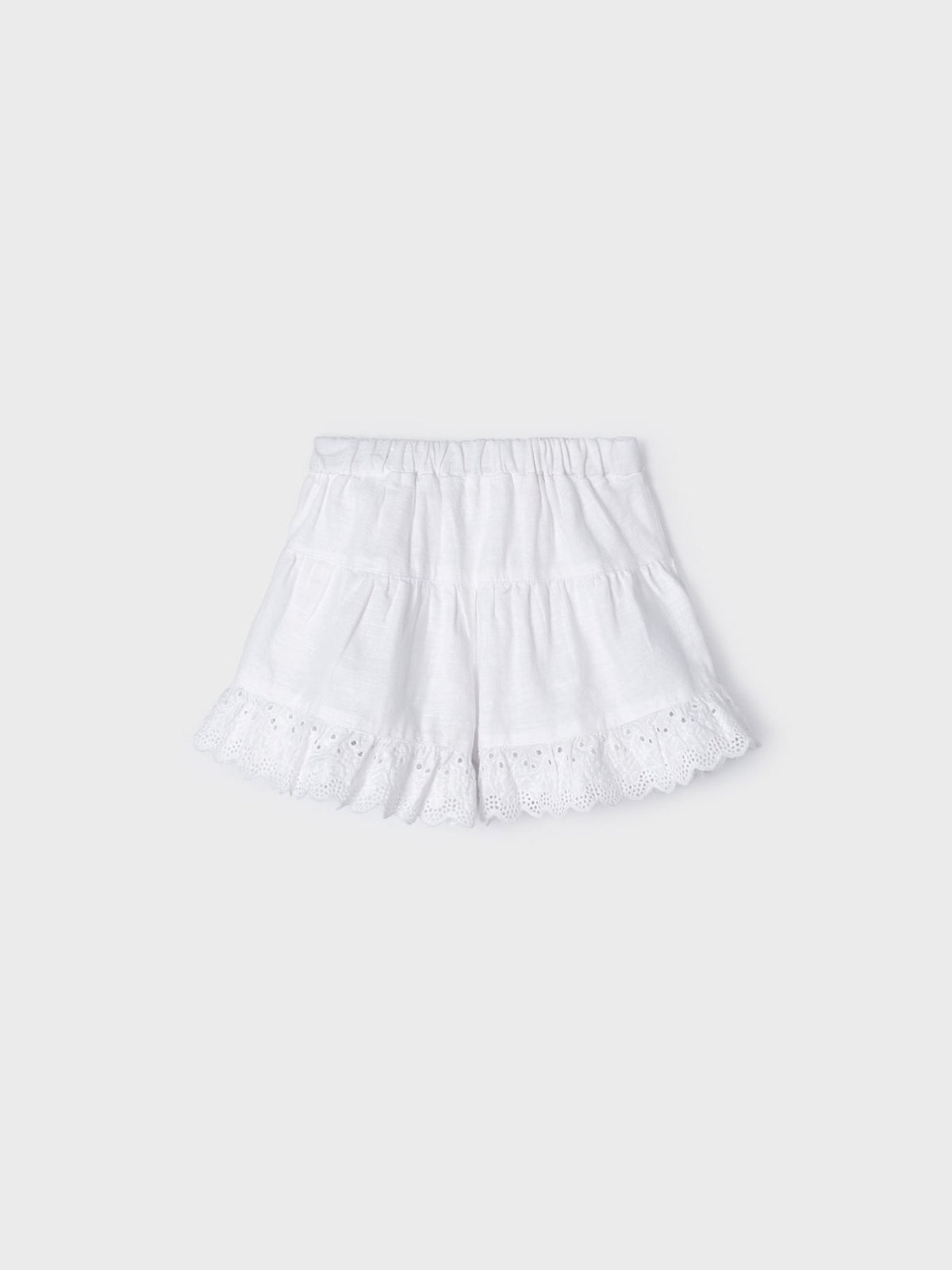 Saia calção laço Branco (Branco)  para Menina - Mayoral