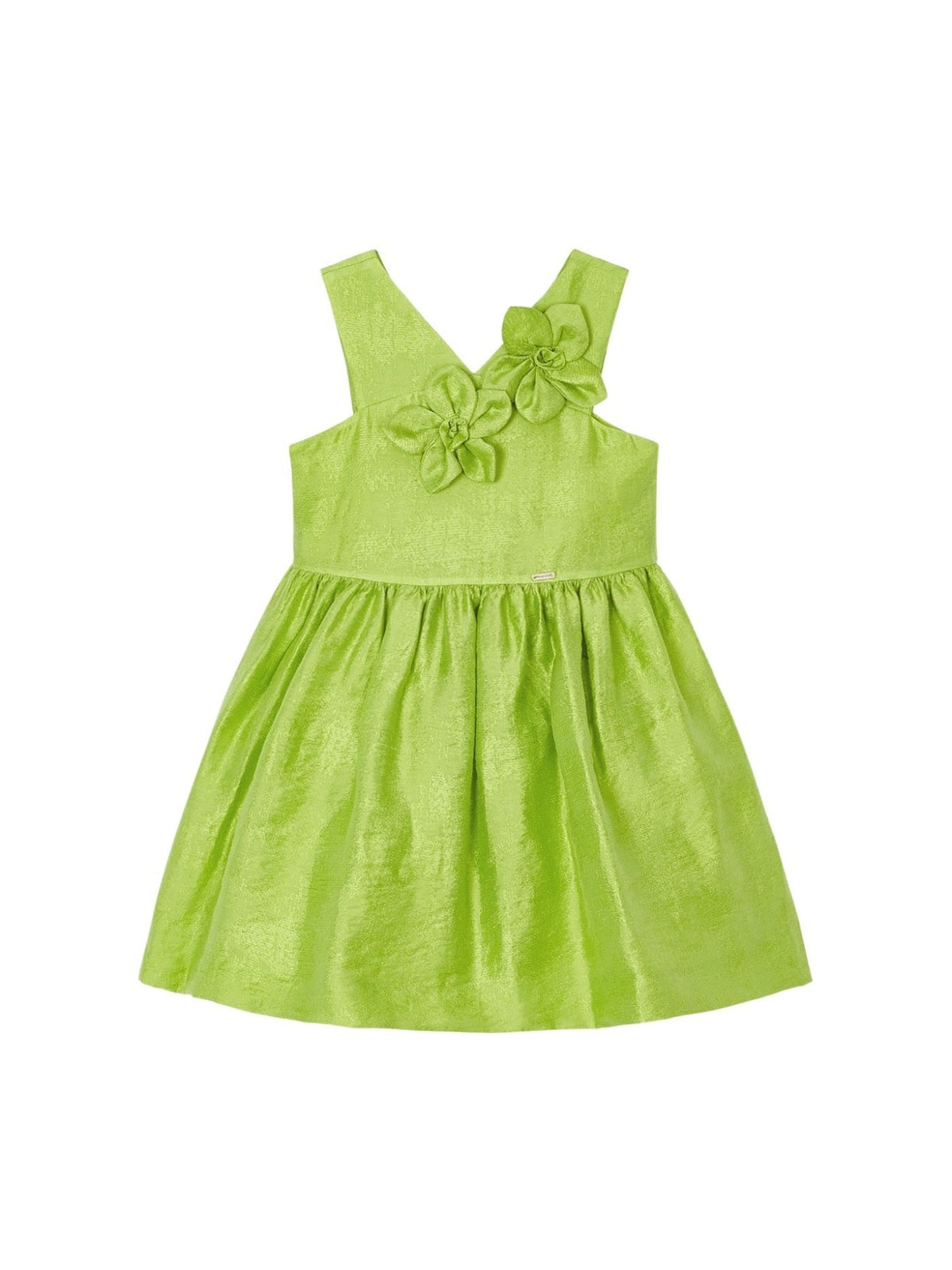 Vestido flores 3d Kiwi (Verde Alface)  para Menina - Mayoral