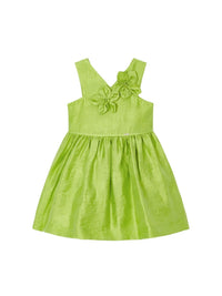 Vestido flores 3d Kiwi (Verde Alface)  para Menina - Mayoral