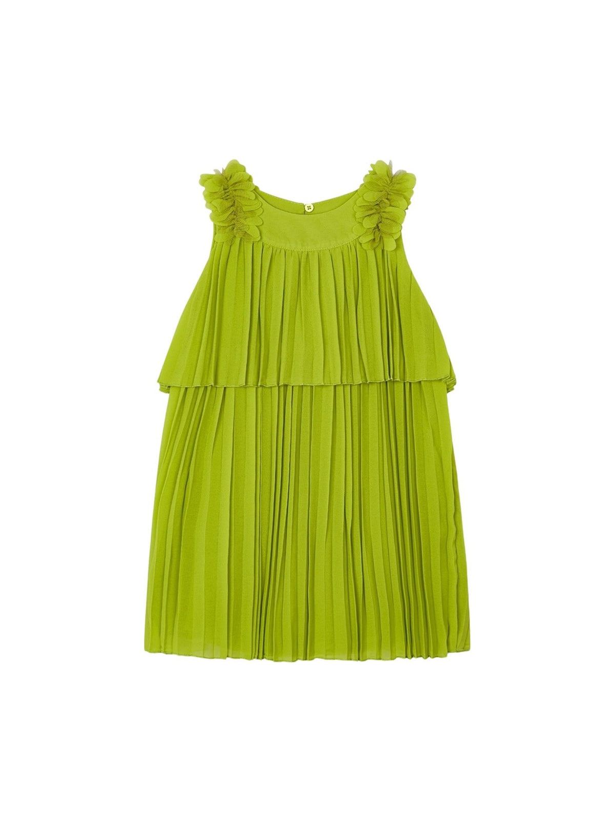 Vestido plissado Kiwi (Verde Alface)  para Menina - Mayoral
